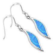 Synthetic Opal Sterling Silver Earrings, e330